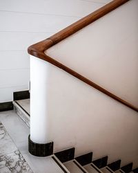 High angle view of staircase