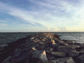 Scenic view of sea against sky