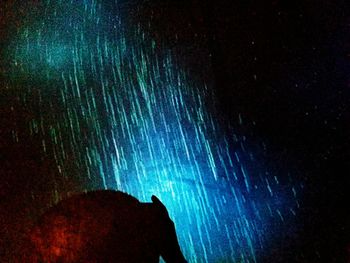 Low angle view of sky at night