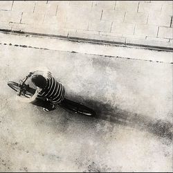 high angle view