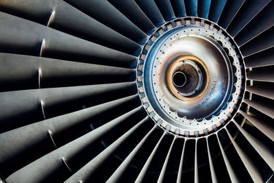 Close-up of spiral staircase