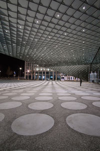 Empty underground walkway