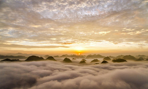 Scenic view of sky during sunset