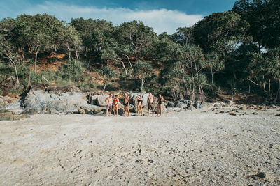 Group of people on the ground