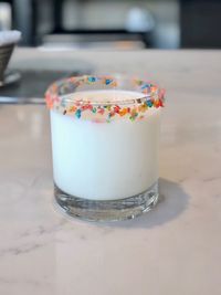 Close-up of cake on table