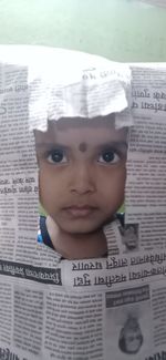 Close-up portrait of boy