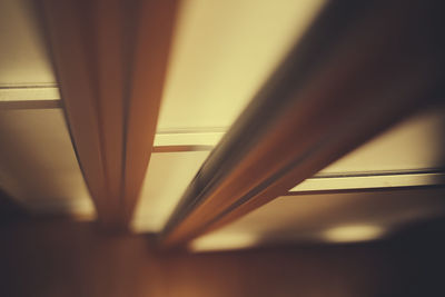 Close-up of curtain on window at home