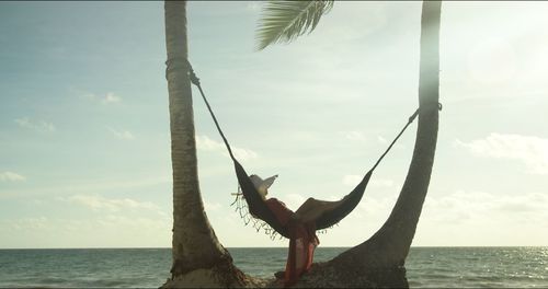 Scenic view of sea against sky