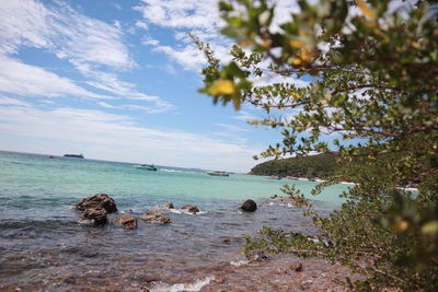 Scenic view of sea against sky