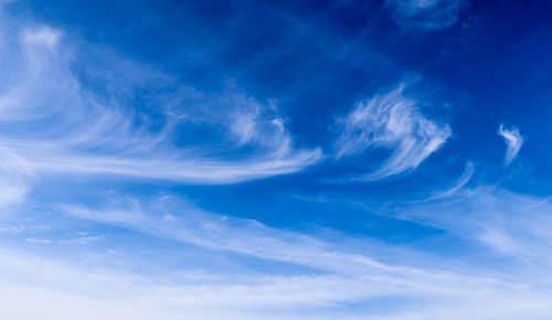 Low angle view of clouds in sky