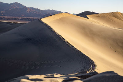 Scenic view of desert against sky