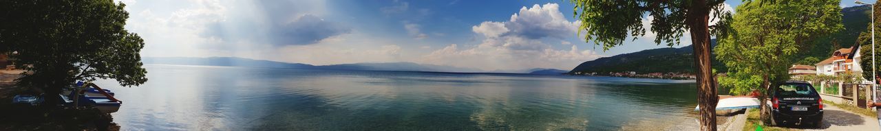 Panoramic view of sea against sky