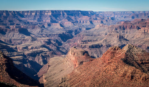 Scenic view of dramatic landscape against sky