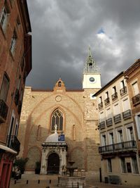 Low angle view of building against sky