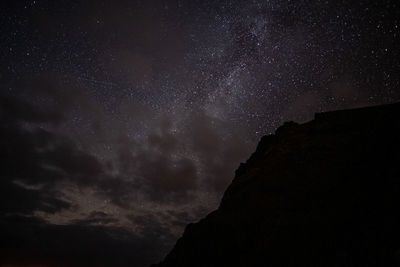 Low angle view of sky at night