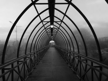 Footbridge in city