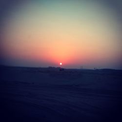 Scenic view of beach during sunset