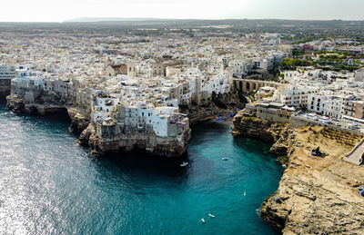 High angle view of cityscape