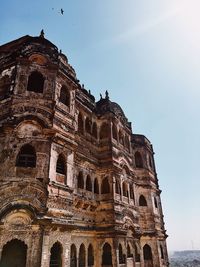 Low angle view of historical building against sky