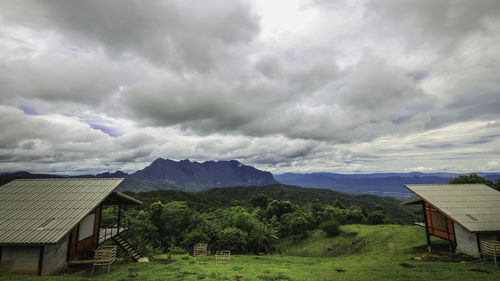 Rainy day and big mountain