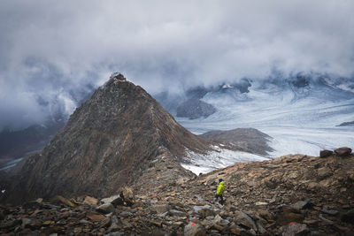 Scenic view of mountain against sky