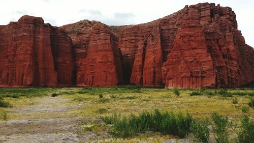 View of rock formations