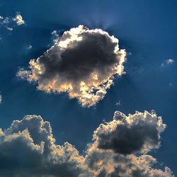 Low angle view of cloudy sky