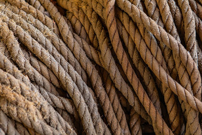 Full frame shot of ropes