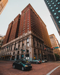 Low angle view of buildings against sky