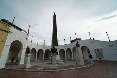 Low angle view of historical building against sky