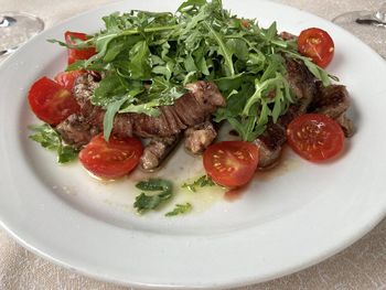 Close-up of food in plate