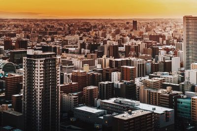 Aerial view of city