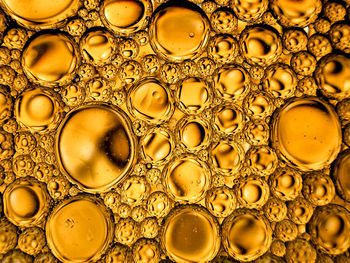 Full frame shot of coffee beans in glass