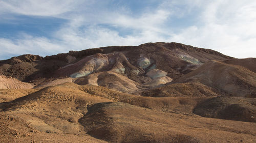 Scenic view of rocky mountains against sky