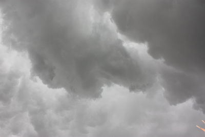 Low angle view of storm clouds in sky