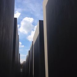 Low angle view of buildings against sky