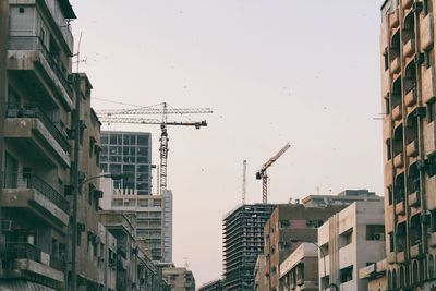 Low angle view of residential buildings against sky