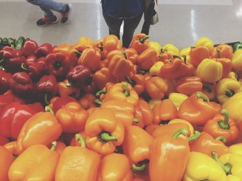 Close-up of tomatoes for sale at market stall