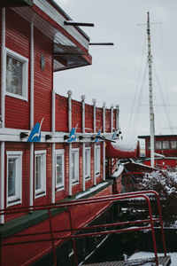 Low angle view of building against sky