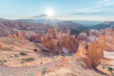 View of rock formations