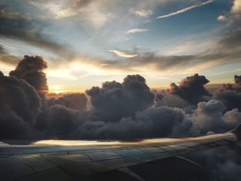 Scenic view of cloudscape during sunset