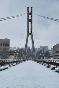 View of bridge in city