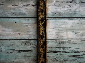 Full frame shot of old wooden plank