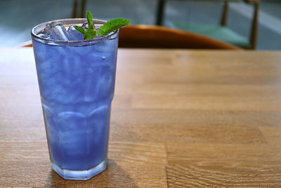 Close-up of drink on table