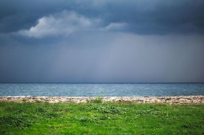 Scenic view of sea against sky