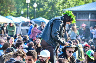 Crowd at music festival