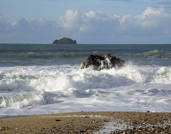 Scenic view of sea against sky