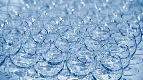 Full frame shot of glass with water