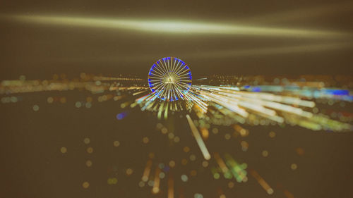 Light trails at night