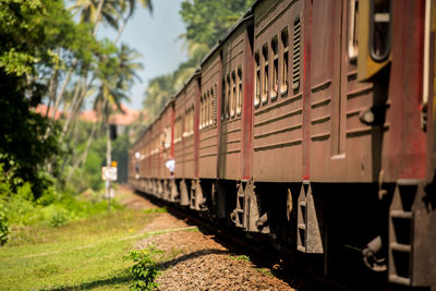 Train on railroad track